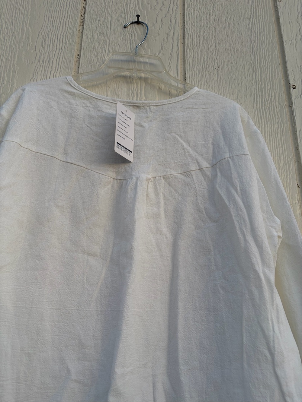 Fashion White Ruffled Hem Long Sleeve Blouse Women’s Size S - Picture 13 of 14